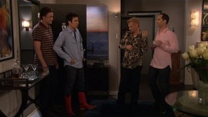 Michael preferred not to be photographed, so here's a pic from my favorite episode of HIMYM in his honor. (Pulling. Them. Off.)