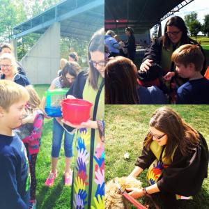Blessing the pets at St. Francis